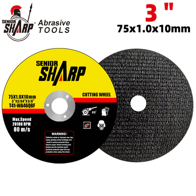 Factory Wholesale hardware tools custom made 3&quot; cutting disc de corte cut off wheel iron and steel