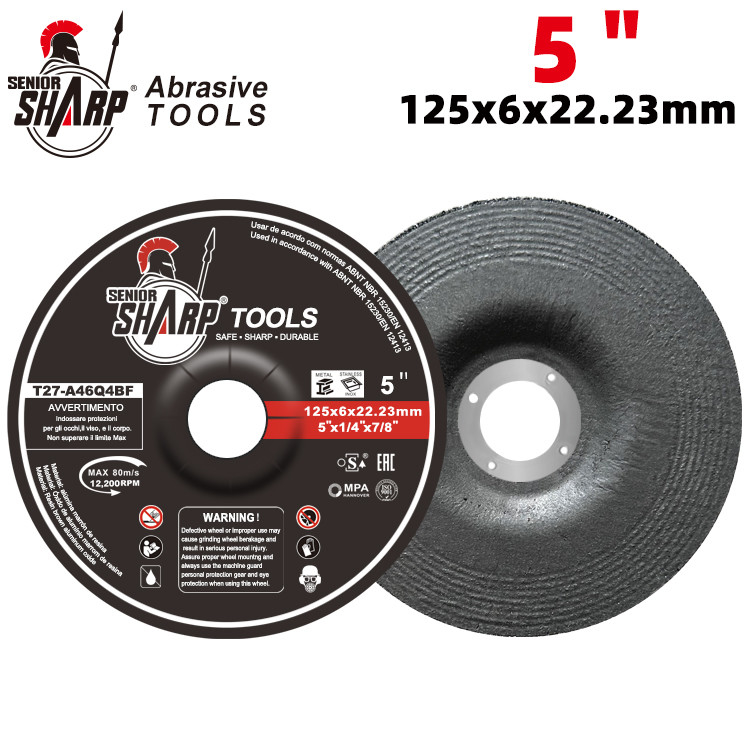 125*6*22 mm  Abrasives  Metal Grinding Wheels for Steel  Used for Angle Grinder