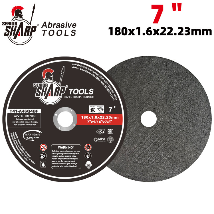 China 7inch 180x1.6x22.2mm Abrasive Cutting Disc Cutting Disc for Stainless Steel Inox