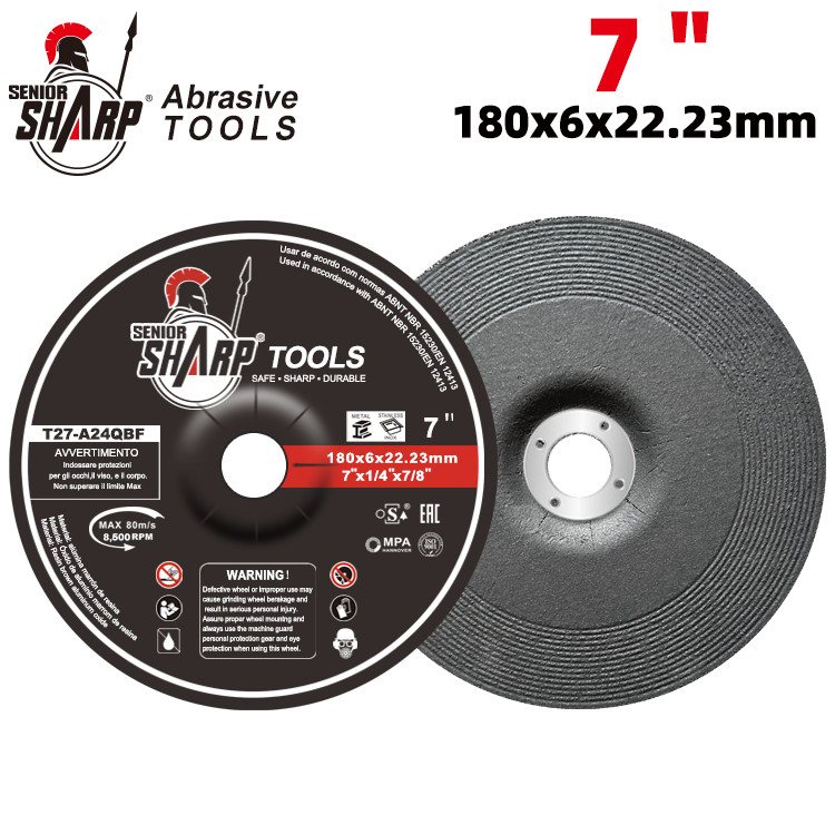 7 Inch 180X6/1.6X22.2mm  Polish Disc Grinding Wheel Abrasive Tool Manufacturing Machine